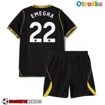 Otroške Nogometnih dresov Chelsea Emmanuel Emegha #22 Gostujoči 2026-27 Kratki rokavi (+ hlače)